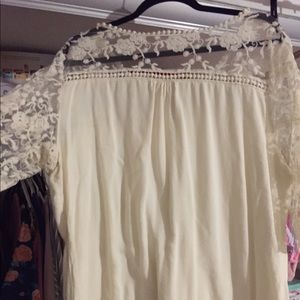 White lace top